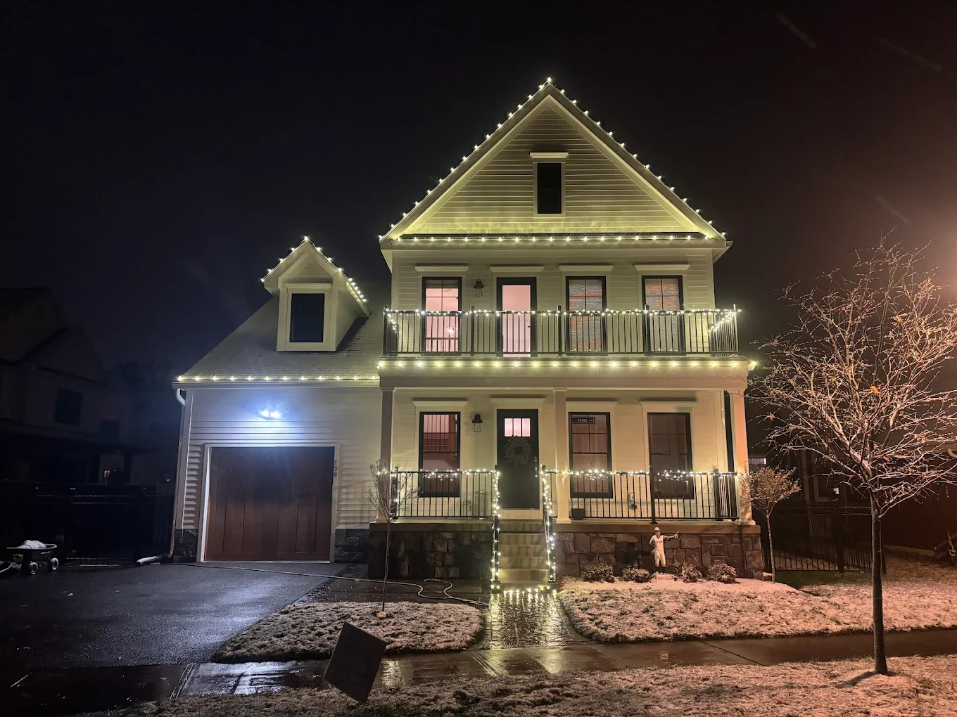 Holiday Lighting project: Victorian with Porch Detail, 2025 in Saratoga County, NY